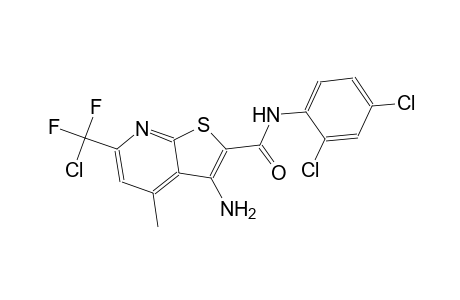 3-amino-6-[chloro(difluoro)methyl]-N-(2,4-dichlorophenyl)-4-methylthieno[2,3-b]pyridine-2-carboxamide