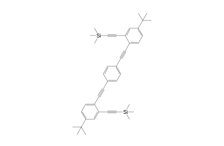 1,4-Bis(4'-t-butyl-2'-[trimethylsilyl]ethynylphenylethynyl)benzene