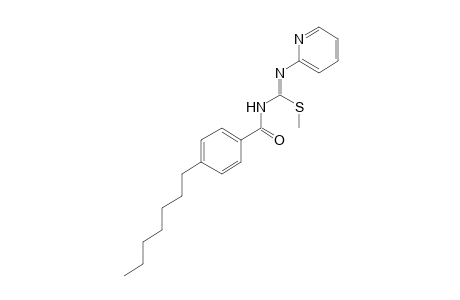 3-(p-heptylbenzoyl)-2-methyl-1-(2-pyridyl)-2-thiopseudourea
