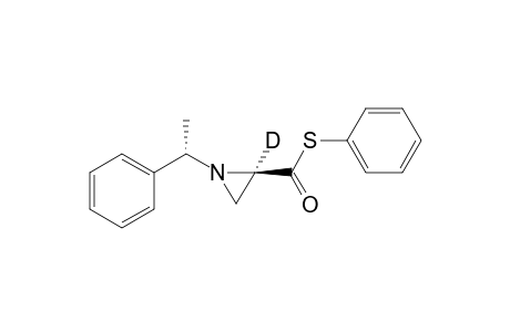 S-Phenyl (+)-(2R,1'S)-1-(1-Phenylethyl)(2-deuterio)aziridine-2-carbothioate