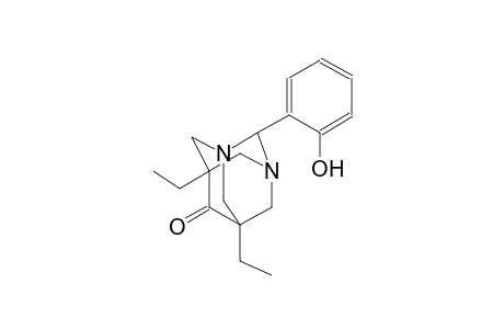 5,7-diethyl-2-(2-hydroxyphenyl)-1,3-diazatricyclo[3.3.1.1~3,7~]decan-6-one