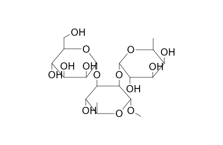 METHYL 2-O-(ALPHA-L-FUCOPYRANOSYL)-3-O-(ALPHA-D-MANNOPYRANOSYL)-ALPHA-L-RHAMNOPYRANOSE