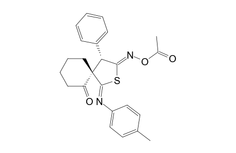 5'-ACETOXYIMINO-2'-(4-METHYLXPHENYLIMINO)-4'-PHENYL-1-OXO-2',3',4',5'-TETRAHYDROSPIRO-[CYCLOHEXANE-2,3'-THIOPHENE]