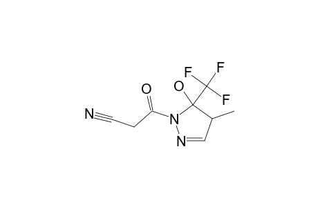 1-(Cyanoacetyl)-5-hydroxy-4-methyl-5-(trifluoromethyl)-4,5-dihydro-1H-pyrazole