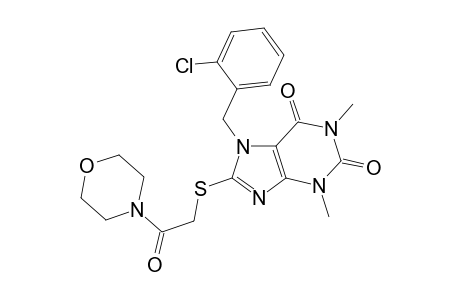 7-(2-Chlorobenzyl)-8-[(2-keto-2-morpholino-ethyl)thio]-1,3-dimethyl-xanthine