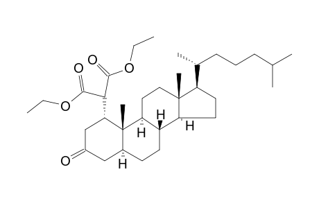 1.alpha.-Dicarboethoxymethyl-5.alpha.-cholestan-3-one