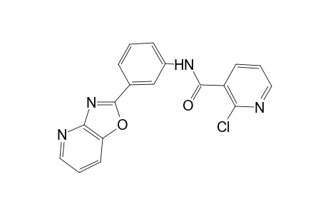 3-pyridinecarboxamide, 2-chloro-N-(3-oxazolo[4,5-b]pyridin-2-ylphenyl)-