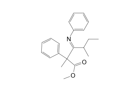 Methyl 2,4-dimethyl-2-phenyl-3-phenyliminohexanoate