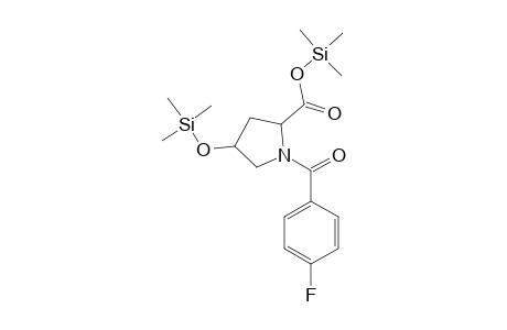 1-(4-Fluorobenzoyl)-4-hydroxyproline, 2tms