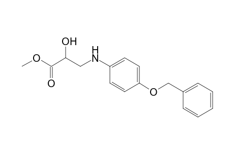 Methyl 2-hydroxy-3-[(p-benzyloxyphenyl)amino]-propanoate