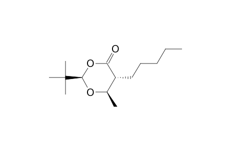 (2R,5R,6R)-2-tert-Butyl-6-methyl-5-pentyl-1,3-dioxan-4-one