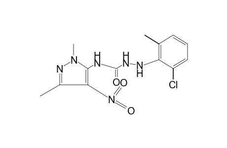 1-(6-chloro-o-tolyl)-3-(1,3-dimethyl-4-nitropyrazol-5-yl)semicarbazide