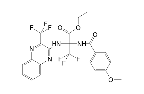 alanine, 3,3,3-trifluoro-N-(4-methoxybenzoyl)-2-[[3-(trifluoromethyl)-2-quinoxalinyl]amino]-, ethyl ester