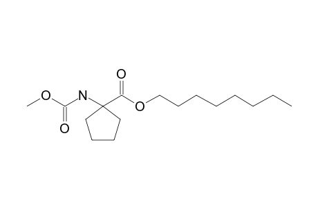 1-Aminocyclopentanecarboxylic acid, N-methoxycarbonyl-, octyl ester