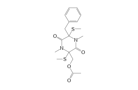 Piperazin-2,5-dione, 3-acetoxymethyl-6-benzyl-3,6-di(methylthio)-