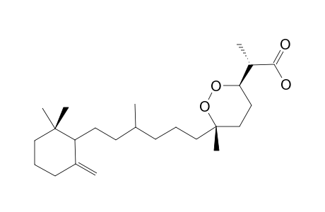 DIACARNOXIDE_B;(2-S*)-2-((3-R*,6-S*)-6-(6-(2,2-DIMETHYL-6-METHYLENECYCLOHEXYL)-4-METHYLHEXYL)-6-METHYL-1,2-DIOXAN-3-YL)-PROPANOIC_ACID