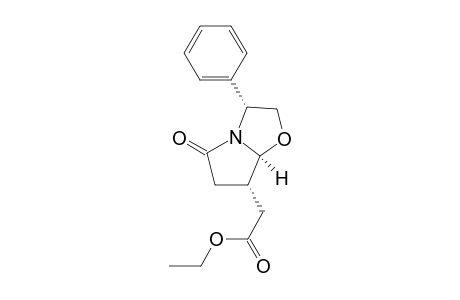 Ethyl (3R,7S,7aS)-5-oxo-3-phenyl-2,3,5,6,7,7a-hexahydropyrrolo[2,1-b]oxazole-7-acetate