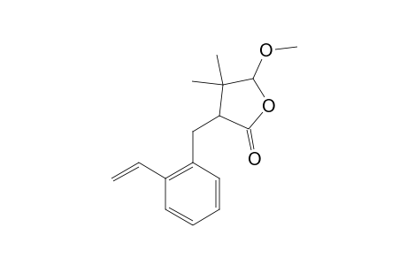 5-METHOXY-4,4-DIMETHYL-3-(2-VINYLBENZYL)-DIHYDROFURAN-2(3H)-ONE