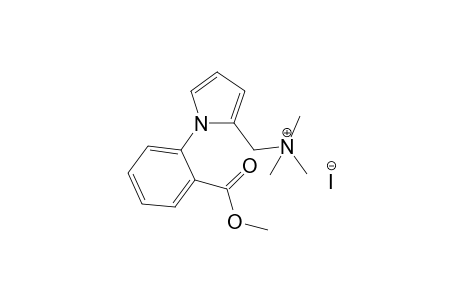 2-(Trimethylamonium)methyl-1-[(2'-methoxycarbonyl)phenyl]pyrrole iodide