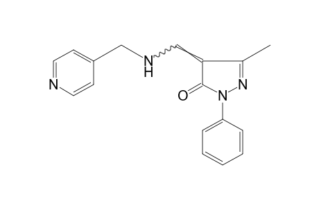 3-METHYL-1-PHENYL-4-{{[(4-PYRIDYL)METHYL]AMINO}METHYLENE}-2-PYRAZOLIN-5-ONE