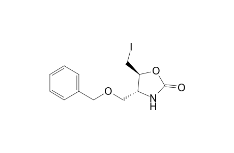 2-Oxazolidinone, 5-(iodomethyl)-4-[(phenylmethoxy)methyl]-, trans-