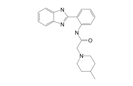 N-[2-(1H-Benzoimidazol-2-yl)-phenyl]-2-(4-methylpiperidin-1-yl)-acetamide