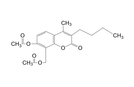 3-butyl-7-hydroxy-8-(hydroxymethyl)-4-methylcoumarin, diacetate