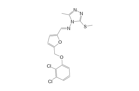 N-((E)-{5-[(2,3-dichlorophenoxy)methyl]-2-furyl}methylidene)-3-methyl-5-(methylsulfanyl)-4H-1,2,4-triazol-4-amine