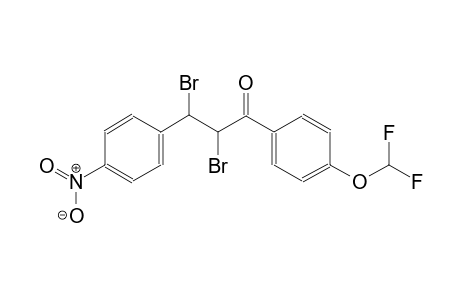 2,3-dibromo-1-[4-(difluoromethoxy)phenyl]-3-(4-nitrophenyl)-1-propanone