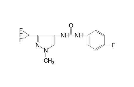 1-(p-fluorophenyl)-3-[1-methyl-3-(trifluoromethyl)pyrazol-4-yl]urea