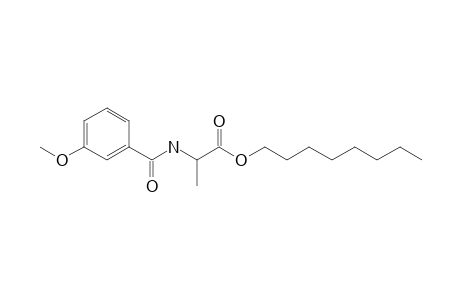 L-Alanine, N-(m-anisoyl)-, octyl ester