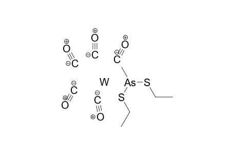 Tungsten bis(ethylsulfanyl)-methyl-arsane pentacarbonyl