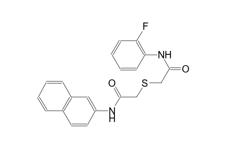 2-{[2-(2-fluoroanilino)-2-oxoethyl]sulfanyl}-N-(2-naphthyl)acetamide