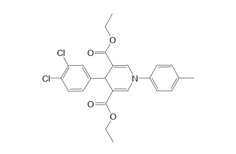 4-(3,4-dichlorophenyl)-1-(4-methylphenyl)-4H-pyridine-3,5-dicarboxylic acid diethyl ester