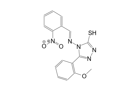 5-(2-methoxyphenyl)-4-{[(E)-(2-nitrophenyl)methylidene]amino}-4H-1,2,4-triazole-3-thiol