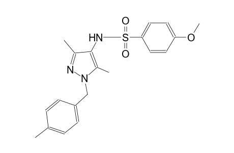 N-[3,5-dimethyl-1-(4-methylbenzyl)-1H-pyrazol-4-yl]-4-methoxybenzenesulfonamide