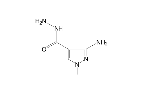 3-amino-1-methylpyrazole-4-carboxylic acid, hydrazide