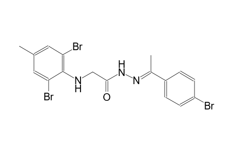 N'-[(E)-1-(4-bromophenyl)ethylidene]-2-(2,6-dibromo-4-methylanilino)acetohydrazide