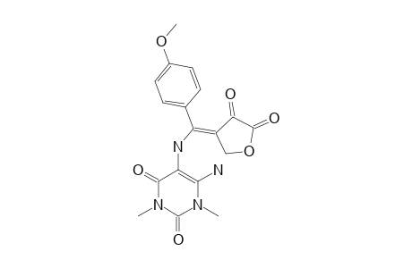 4-[1-[N-(6-AMINO-3,5-DIMETHYLURACIL)-AMINO]-4-METHOXYBENZAL]-2,3(5H)-FURANDIONE