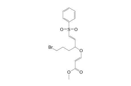 Methyl (E)-3-[4-Bromo-1-[(E)-2-(phenylsulfonyl)ethenyl]butoxy]propenoate
