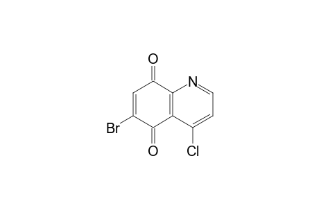 6-Bromanyl-4-chloranyl-quinoline-5,8-dione