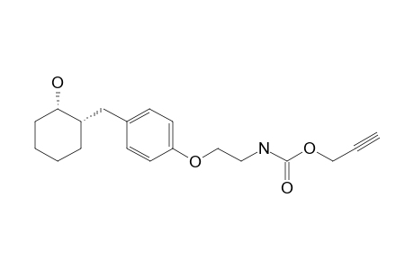 N-[2-[4-[[(1S,2S)-2-hydroxycyclohexyl]methyl]phenoxy]ethyl]carbamic acid prop-2-ynyl ester