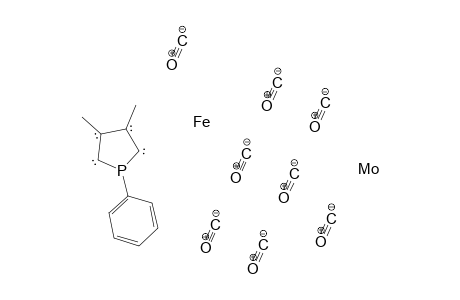 [[eta(4)-(1-Phenyl-3,4-dimethylphosphole)tricarbonyliron]-P]pentacarbonylmolybdenum