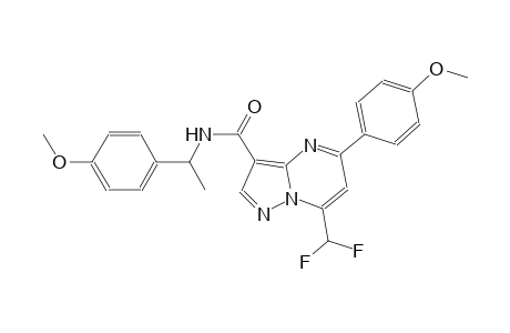 7-(difluoromethyl)-5-(4-methoxyphenyl)-N-[1-(4-methoxyphenyl)ethyl]pyrazolo[1,5-a]pyrimidine-3-carboxamide