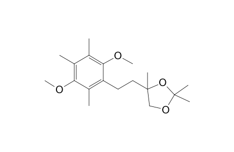 4-[2-(2,5-Dimethoxy-3,4,6-trimethyl-phenyl)ethyl]-2,2,4-trimethyl-1,3-dioxolane