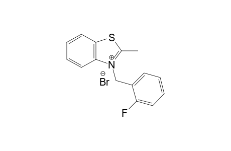 3-(2-Fluorobenzyl)-2-methylbenzo[d]thiazol-3-iumbromide