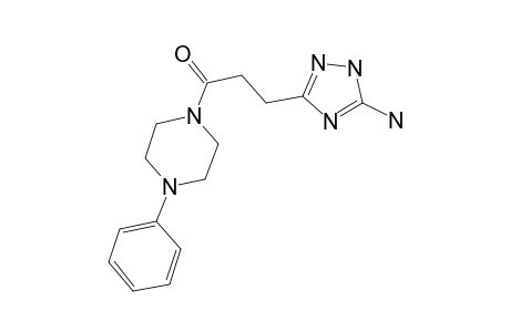 3-(5-Amino-1H-1,2,4-triazol-3-yl)-1-(4-phenylpiperazin-1-yl)propan-1-one