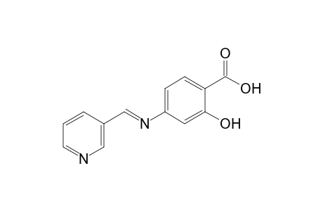 4-{[(3-pyridyl)methylene]amino}salicylic acid