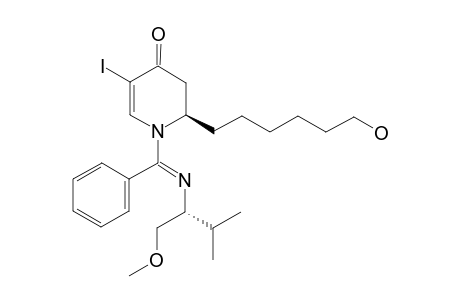 (2R)-2-(6-HYDROXYHEXYL)-5-IODO-1-[(E)-[[(1S)-1-(METHOXYMETHYL)-2-METHYLPROPYL]-IMINO]-(PHENYL)-METHYL]-2,3-DIHYDROPYRIDIN-4(1H)-ONE