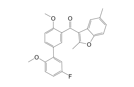 (2,5-Dimethyl-1-benzofuran-3-yl)(5'-fluoro-2',4-dimethoxy-1,1'biphenyl-3-yl)methanone